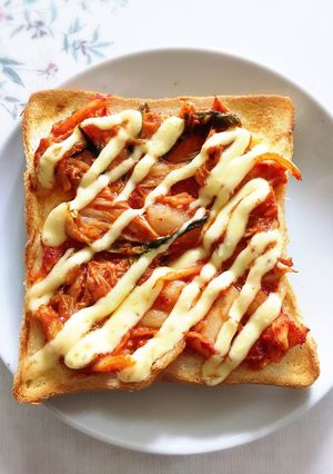 簡単‼︎子どもも作れるキムチトースト-レシピのメイン写真