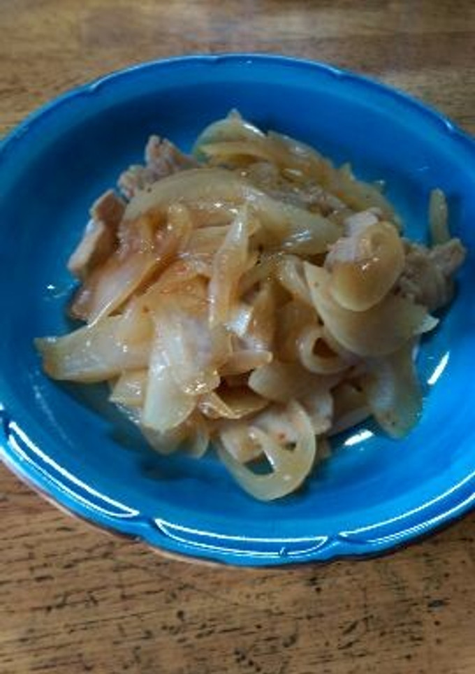 豚肉と玉ねぎだけの炒め物-レシピのメイン写真