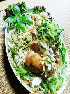 *サンヨー冷やしぶっかけタルタル南蛮麺*-レシピのメイン写真