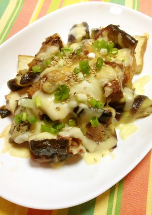 味付けさば缶と厚揚げ茄子のチーズ焼き-レシピのメイン写真