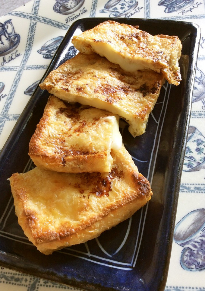 簡単おつまみ油揚げのとろとろチーズはさみ-レシピのメイン写真