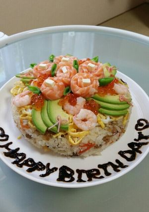 ちらし寿司ケーキ-レシピのメイン写真