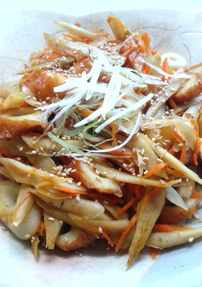 ちくわが主役＊カレー風味のきんぴら-レシピのメイン写真
