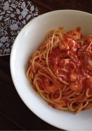 海老のトマトクリームパスタ-レシピのメイン写真