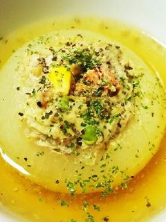 新玉ねぎ丸ごとコンソメスープ煮!-レシピのメイン写真