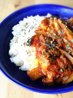 ナスとズッキーニのトマトチーズカレー-レシピのメイン写真
