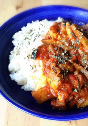 ナスとズッキーニのトマトチーズカレー-レシピのメイン写真