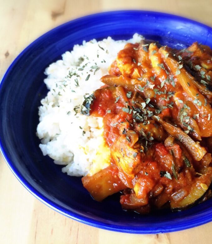 ナスとズッキーニのトマトチーズカレー-レシピのメイン写真