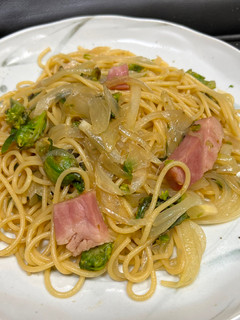 春の香り・ふきのとうパスタ-レシピのメイン写真