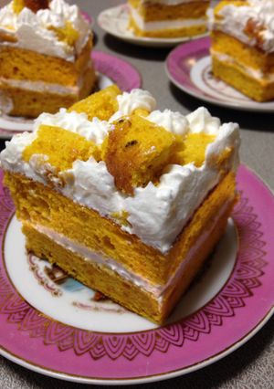 残ったカボチャの煮物でカボチャのケーキ-レシピのメイン写真