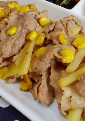 給料日前に♪豚肉×じゃがいも♡炒め-レシピのメイン写真