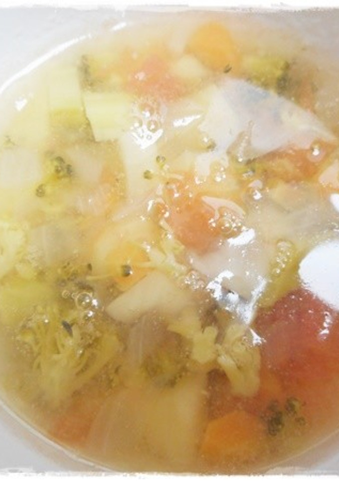 離乳食完了期　野菜たくさんのトマトスープ-レシピのメイン写真