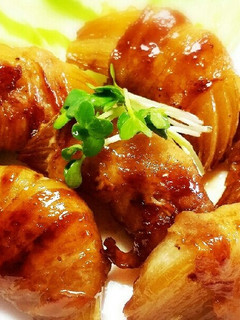 甘辛!玉ねぎと豚バラの肉巻き!-レシピのメイン写真