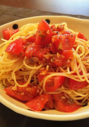 アンチョビトマトの冷製パスタ-レシピのメイン写真