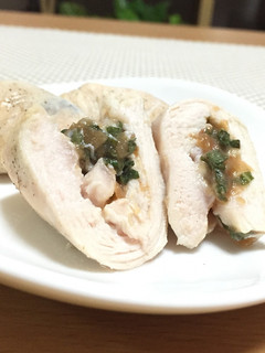 鶏むね肉の梅しそ巻き-レシピのメイン写真