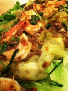 絶品 焼き茄子と海老のタイ風サラダ-レシピのメイン写真