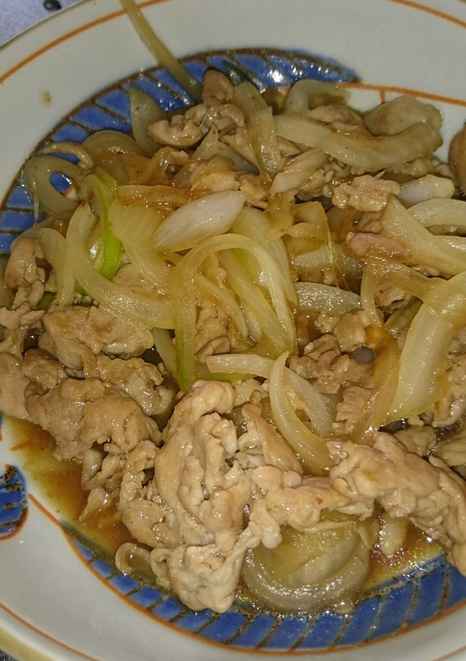 簡単♪豚肉と玉ねぎの炒め物-レシピのメイン写真