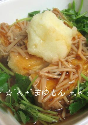 揚げ出し豆腐のなめたけあんかけ-レシピのメイン写真