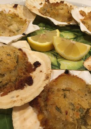 帆立のパン粉オーブン焼 ローズマリー風味-レシピのメイン写真