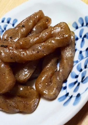 ばあちゃんのピリ辛こんにゃく-レシピのメイン写真
