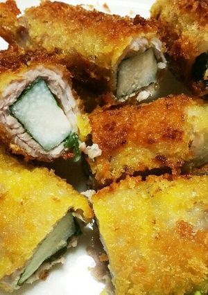 大和芋豚バラぐるぐるカツレツ-レシピのメイン写真