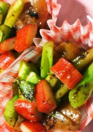 お弁当に☆ウインナーとカニカマのソテー！-レシピのメイン写真