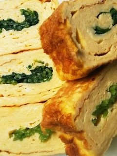 豆苗の卵焼き-レシピのメイン写真