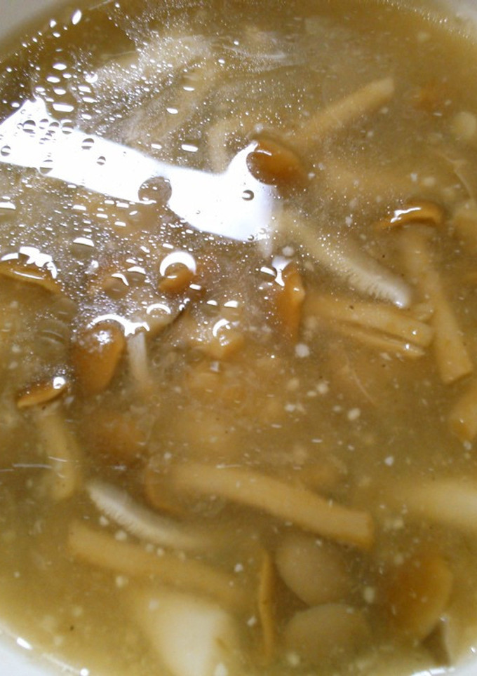 簡単！なめこ　しめじ　椎茸の中華スープ-レシピのメイン写真