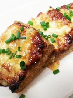 厚揚げのネギ味噌チ—ズ焼き-レシピのメイン写真