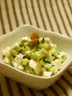 きゅうりと豆腐の梅肉あえ-レシピのメイン写真