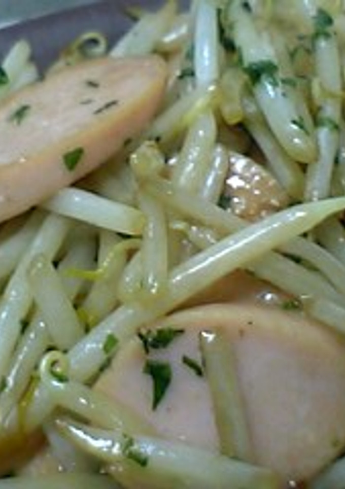 もやしと大葉とお魚ソーセージの炒め物-レシピのメイン写真