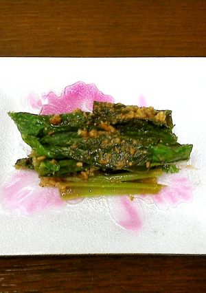 お弁当の隙間に♪ 蕪の葉の胡麻和え-レシピのメイン写真