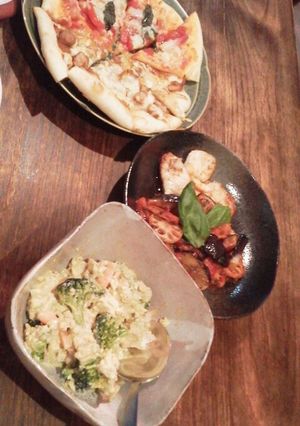 トマトソースピザとグリル野菜-レシピのメイン写真