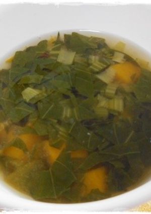 離乳食完了期　かぼちゃ小松菜ひじき味噌汁-レシピのメイン写真