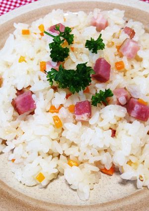 炊飯器で作るベーコンのピラフ-レシピのメイン写真