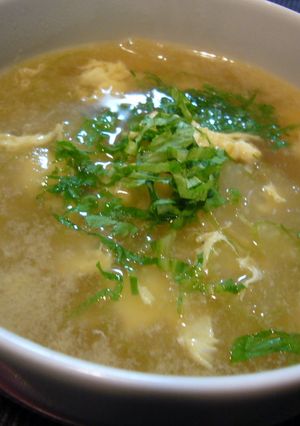 セロリと卵のふわふわスープ-レシピのメイン写真