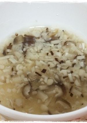 離乳食完了期　きのこのとろとろスープ-レシピのメイン写真