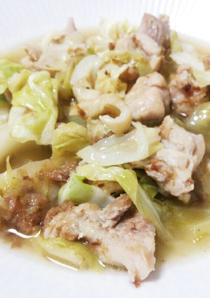 鶏肉とキャベツの梅和風煮-レシピのメイン写真