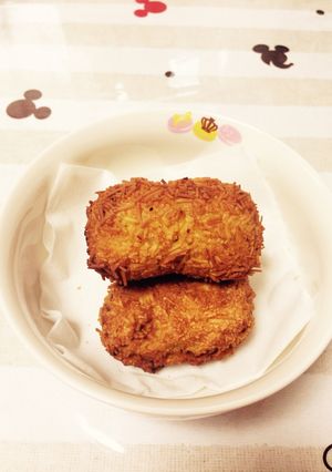 かぼちゃとネギの素麺コロッケ-レシピのメイン写真