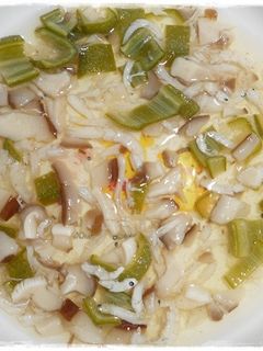 離乳食完了期 しらすときのことオクラ煮-レシピのメイン写真