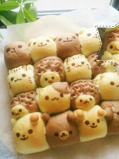 動物ちぎりパン-レシピのメイン写真