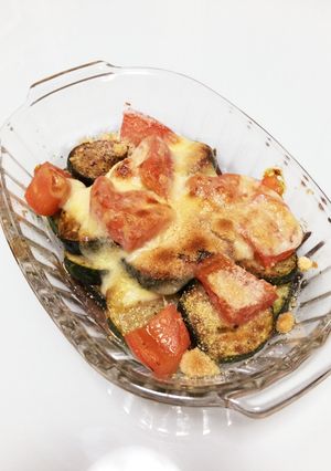 ズッキーニ&トマト&チーズ焼き-レシピのメイン写真