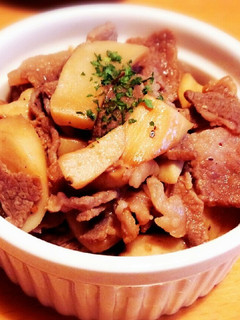エリンギと牛コマ肉のバターしょう油炒め♡-レシピのメイン写真