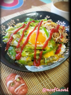 簡単♪ツナピーマンでタコライス風-レシピのメイン写真