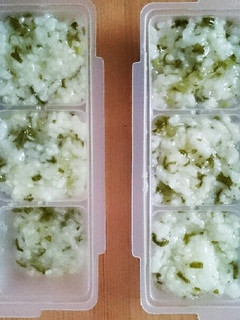 離乳食中期~かぶの葉っぱの炊き込みご飯-レシピのメイン写真