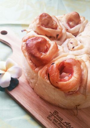 HBで❇ベーコンオニオンロールちぎりパン-レシピのメイン写真