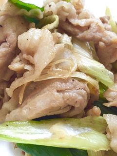 豚肉の柚子胡椒炒め-レシピのメイン写真