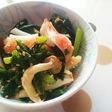 青菜としめじ・カニカマ の和え物