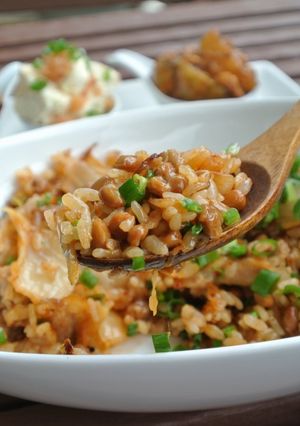 豚キム納豆焼きめし！-レシピのメイン写真