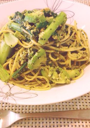 アボガドで!グリーン野菜のジェノベーゼ-レシピのメイン写真